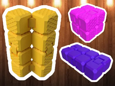 Fidget Cube Toy: Angled