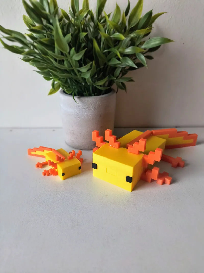 Minecraft axolotl articulated