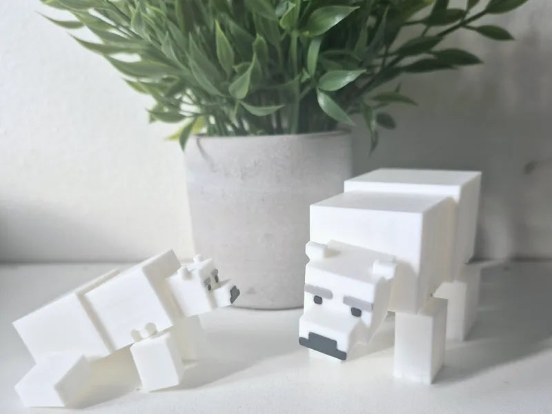 Minecraft polar bear articulated