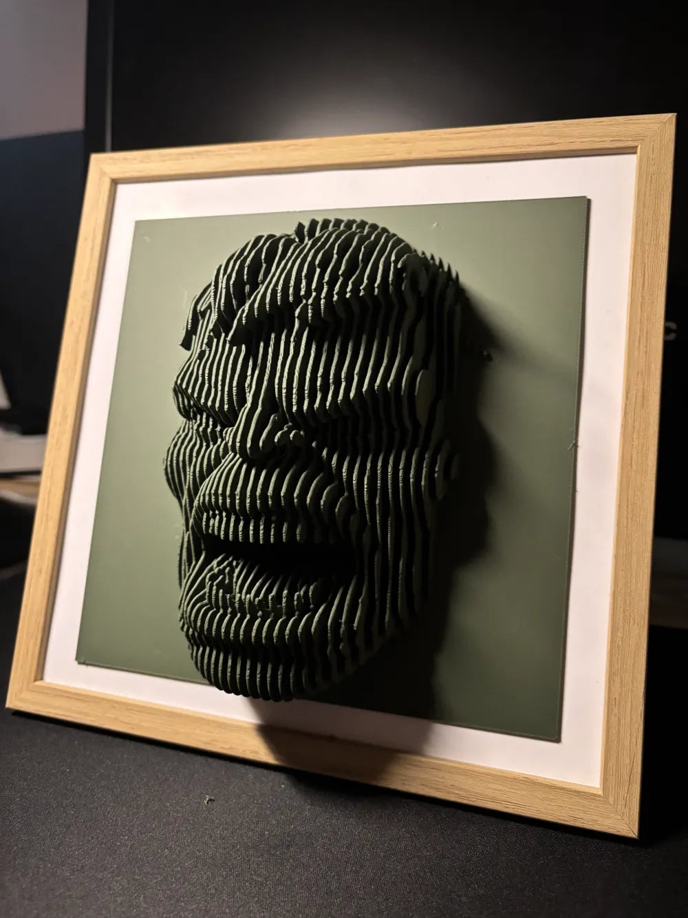 Hulk layered sculpture