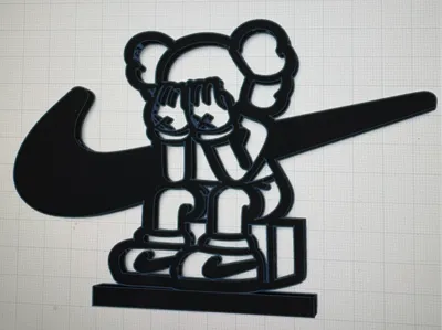 Nike Kaws Wall Art