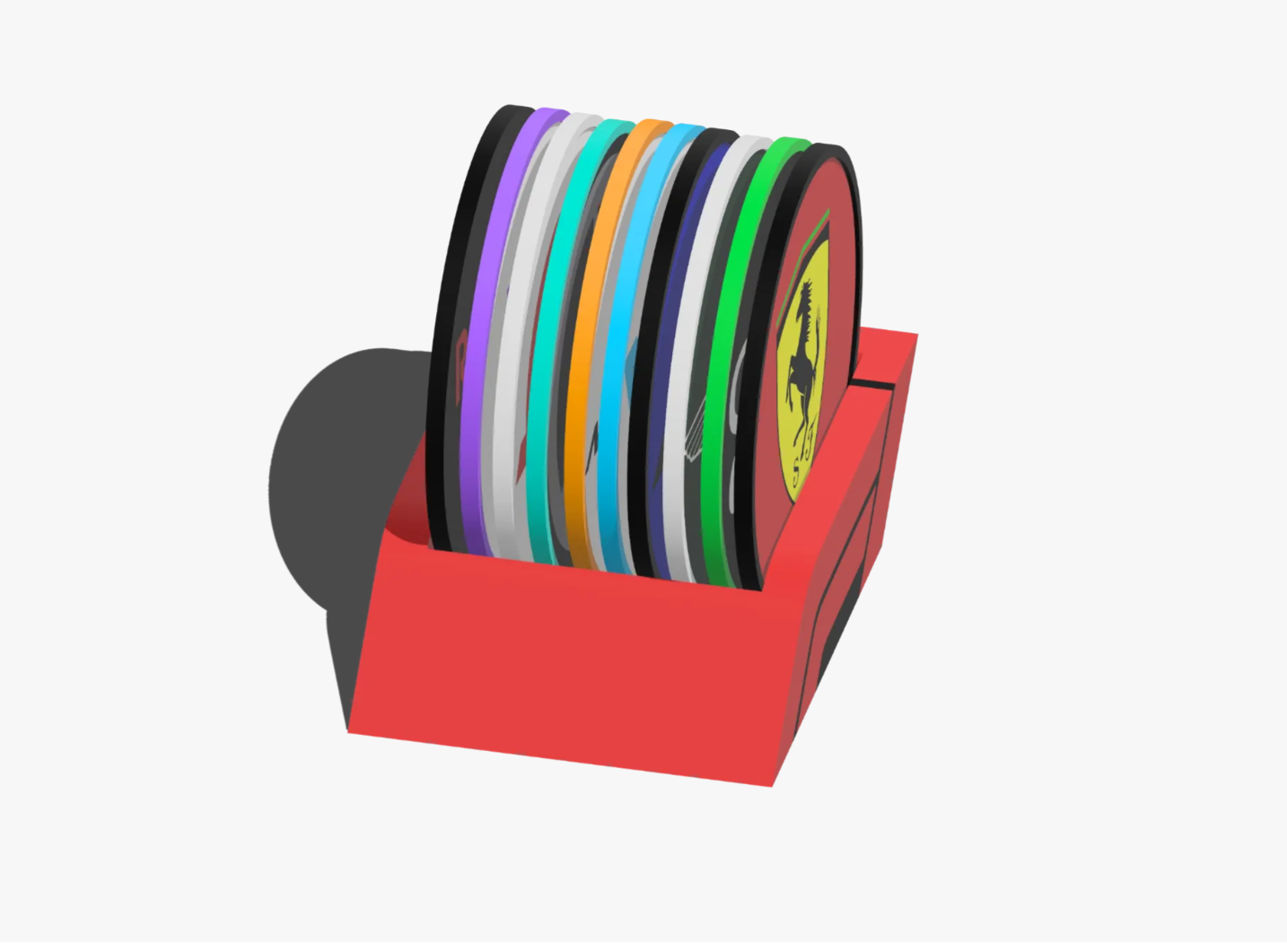 Formula 1 Coasters with Holder 10PCS