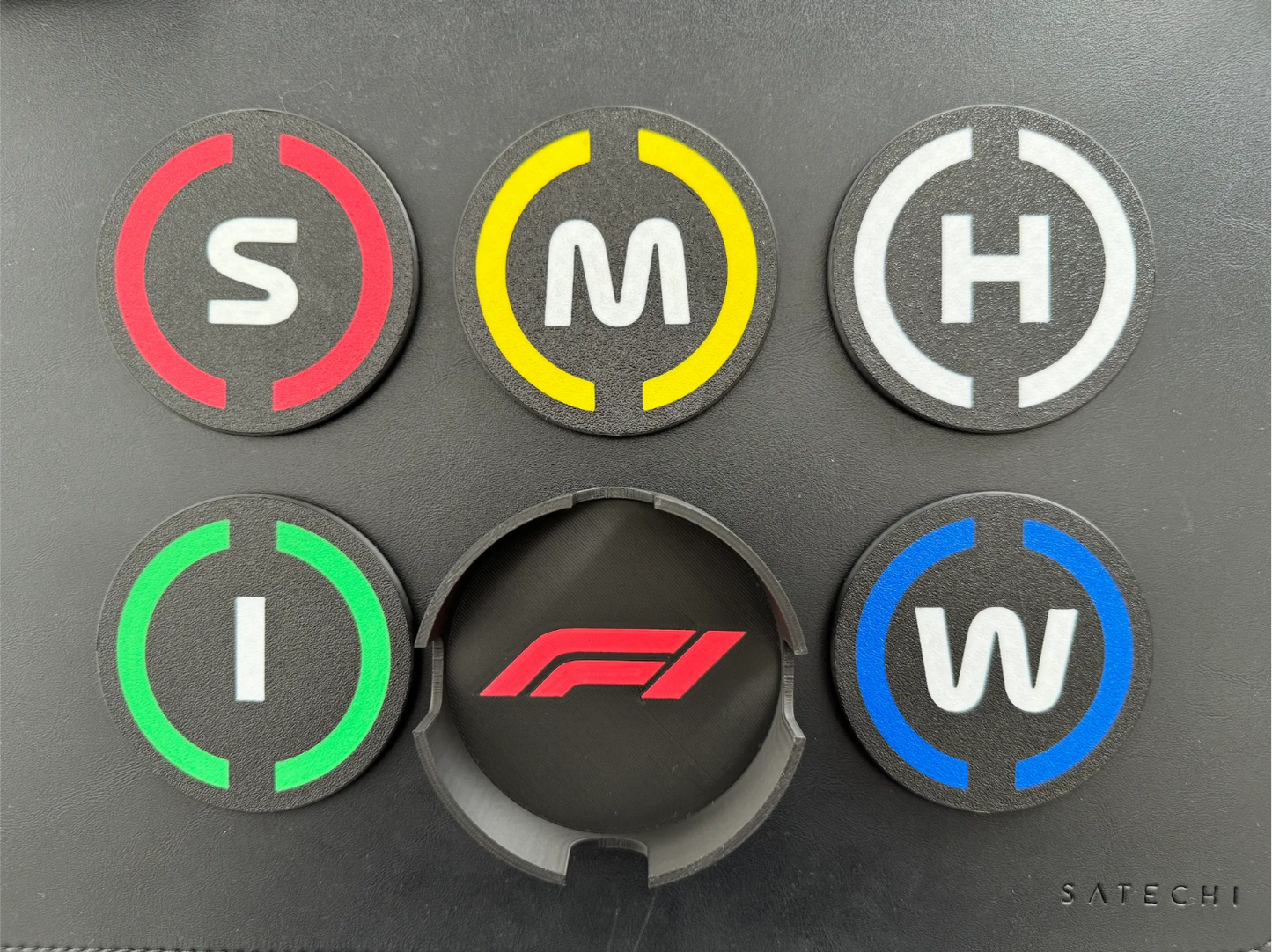 F1 TV icon Tyres Coaster 6PCS