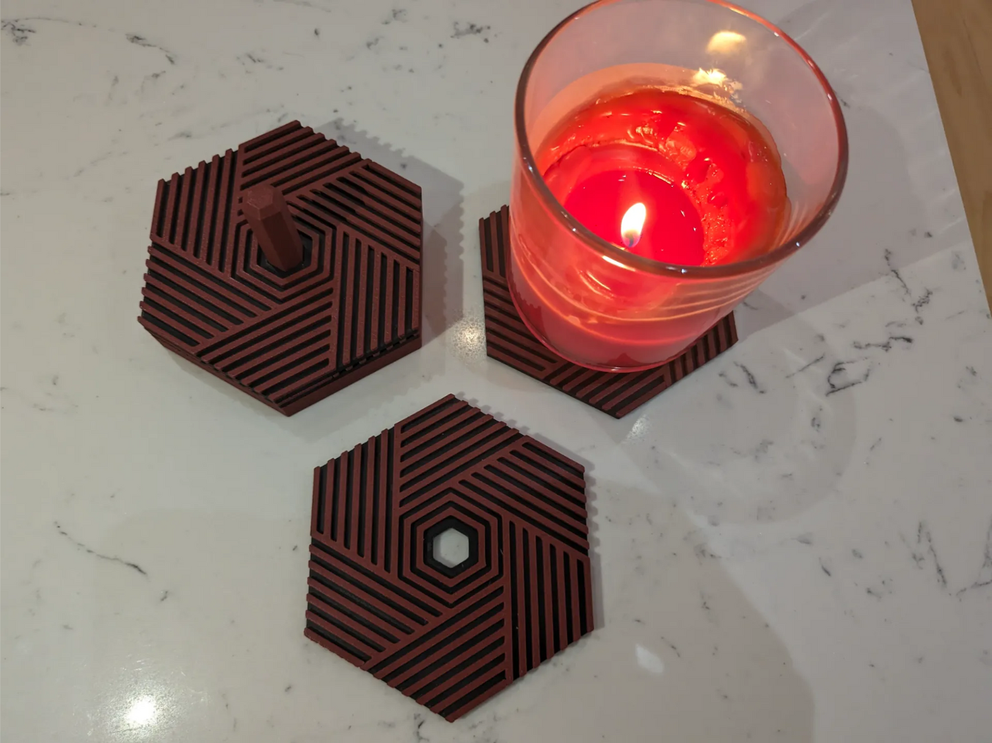 Stackable Hexagon Coasters
