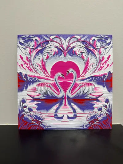 Valentines Swans - Hueforge