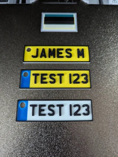 Customizable Licence Plate Keyring