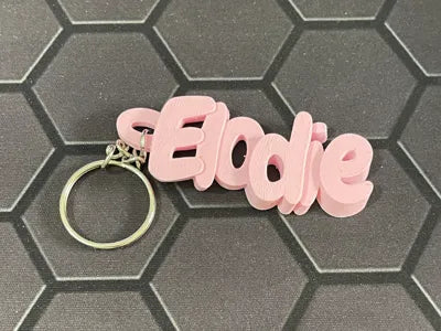 Keyring with customizable names