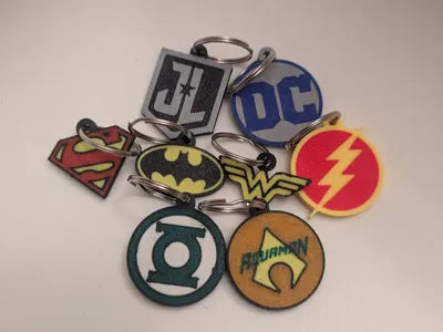 DC Superhero Keychains