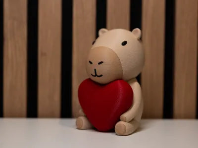 Valentine's Day animated Capybara