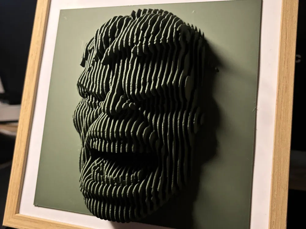 Hulk layered sculpture