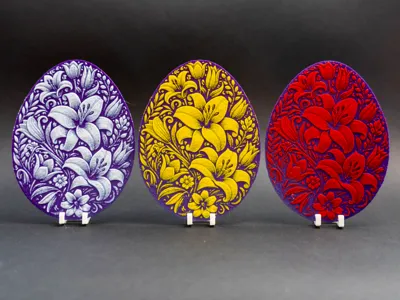 Easter flower eggs