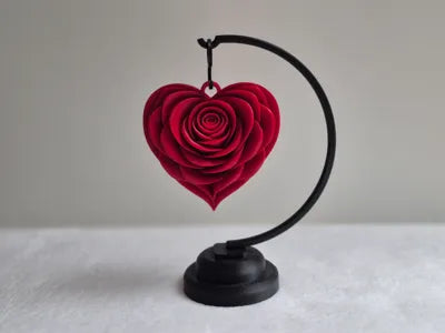 Heart Rose with Stand - Gift Idea