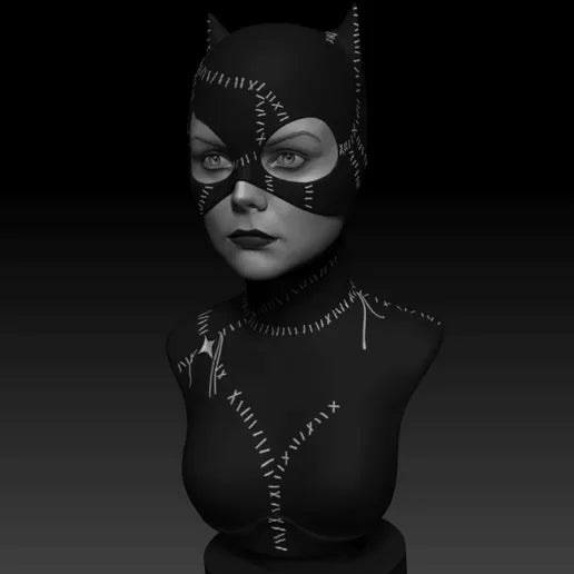 Catwoman Bust Total Black