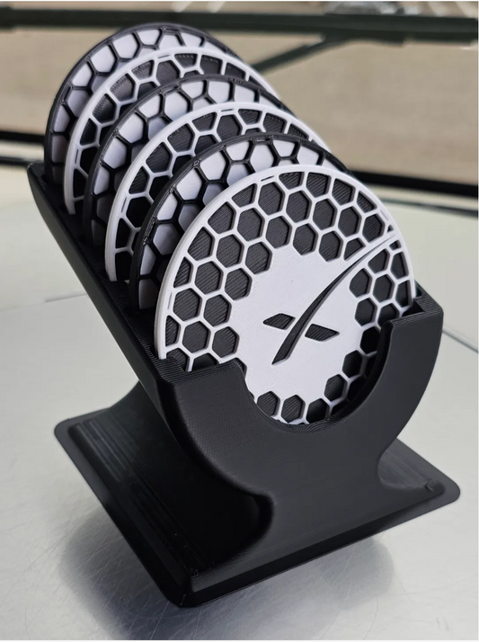 SpaceX Coaster and Coaster stand