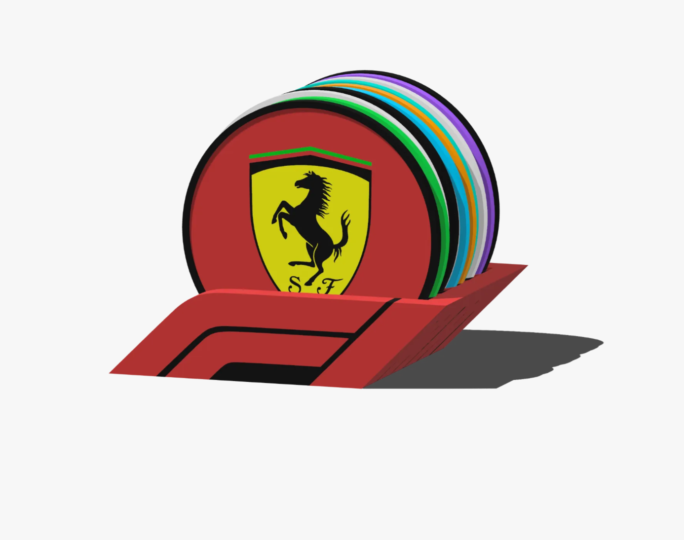 Formula 1 Coasters with Holder 10PCS