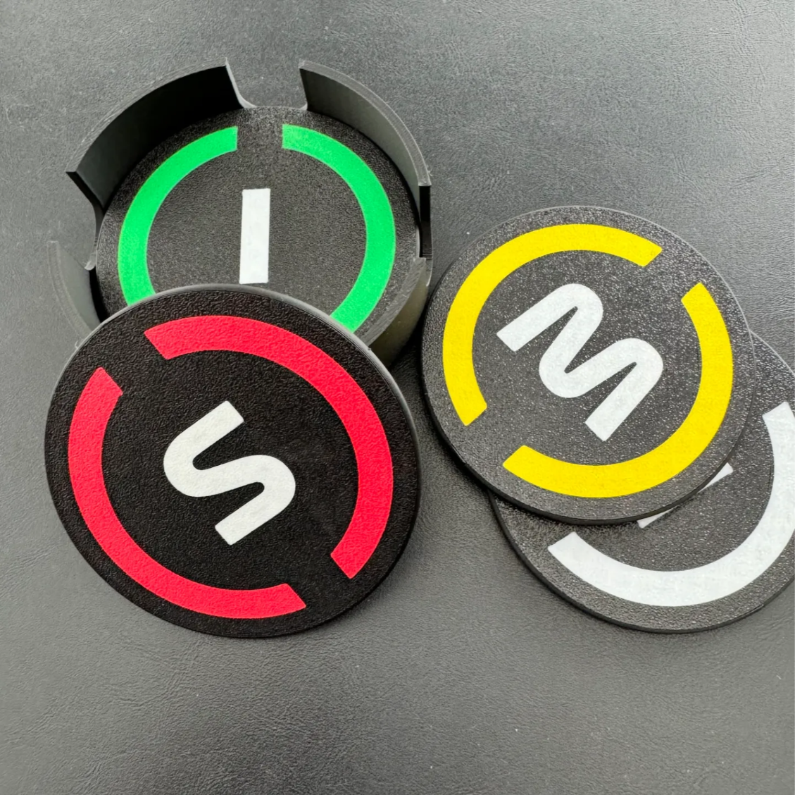 F1 TV icon Tyres Coaster 6PCS
