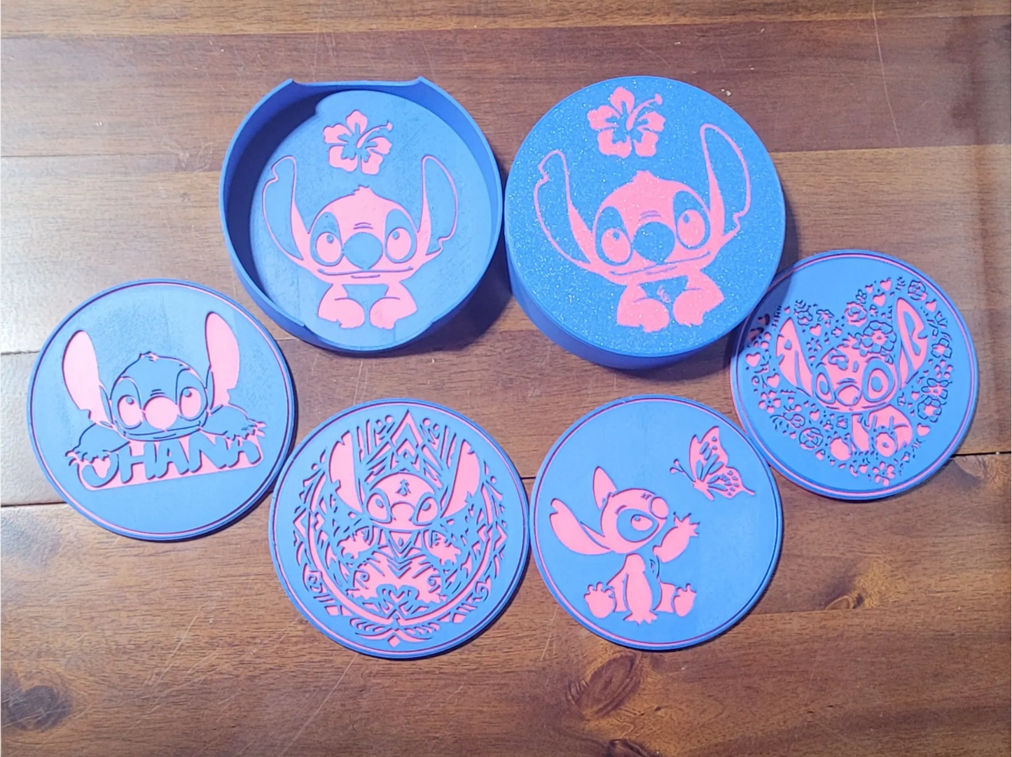 Stitch coasters 4PCS